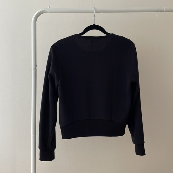 BCBG Black Jeweled Sweater - Picture 5 of 6